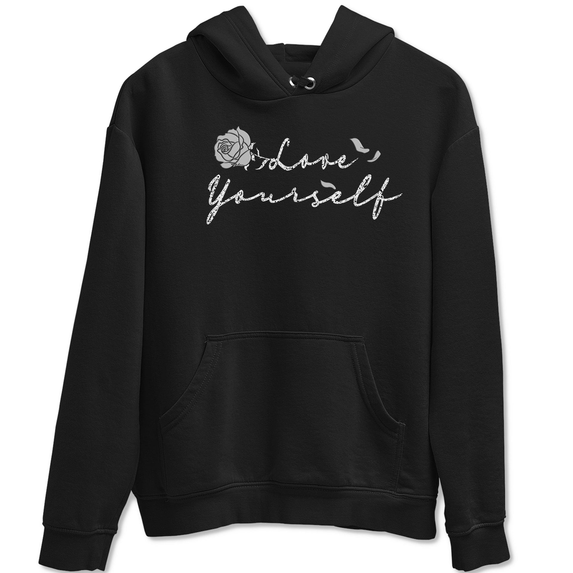 5s White Black shirts to match jordans Love Yourself best t shirts to wear with jordans Air Jordan 5 Retro White Black match shoes to clothes SNRT Sneaker Tees unisex cotton Black 2 shirts