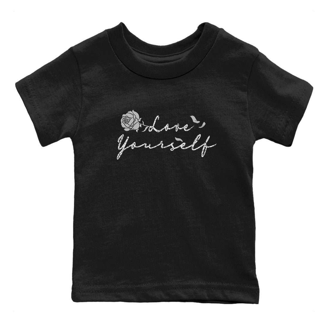 5s White Black shirts to match jordans Love Yourself best t shirts to wear with jordans Air Jordan 5 Retro White Black match shoes to clothes SNRT Sneaker Tees Youth Baby Black 2 tee