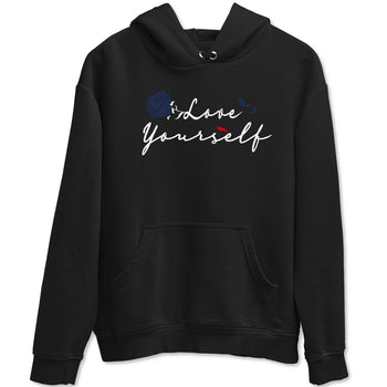 6s White And Midnight Navy shirts to match jordans Love Yourself sneaker match tees Air Jordan 6 White And Midnight Navy SNRT Sneaker Release Tees unisex cotton Black 2 crew neck shirts