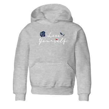 6s White And Midnight Navy shirts to match jordans Love Yourself sneaker match tees Air Jordan 6 White And Midnight Navy SNRT Sneaker Release Tees Youth Baby Heather Grey 2 crew neck shirts