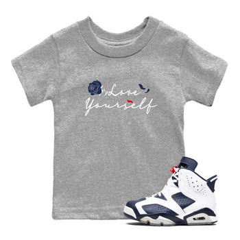 6s White And Midnight Navy shirts to match jordans Love Yourself sneaker match tees Air Jordan 6 White And Midnight Navy SNRT Sneaker Release Tees Youth Baby Heather Grey 1 crew neck shirts
