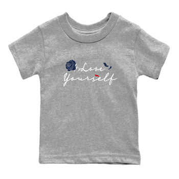 6s White And Midnight Navy shirts to match jordans Love Yourself sneaker match tees Air Jordan 6 White And Midnight Navy SNRT Sneaker Release Tees Youth Baby Heather Grey 2 crew neck shirts