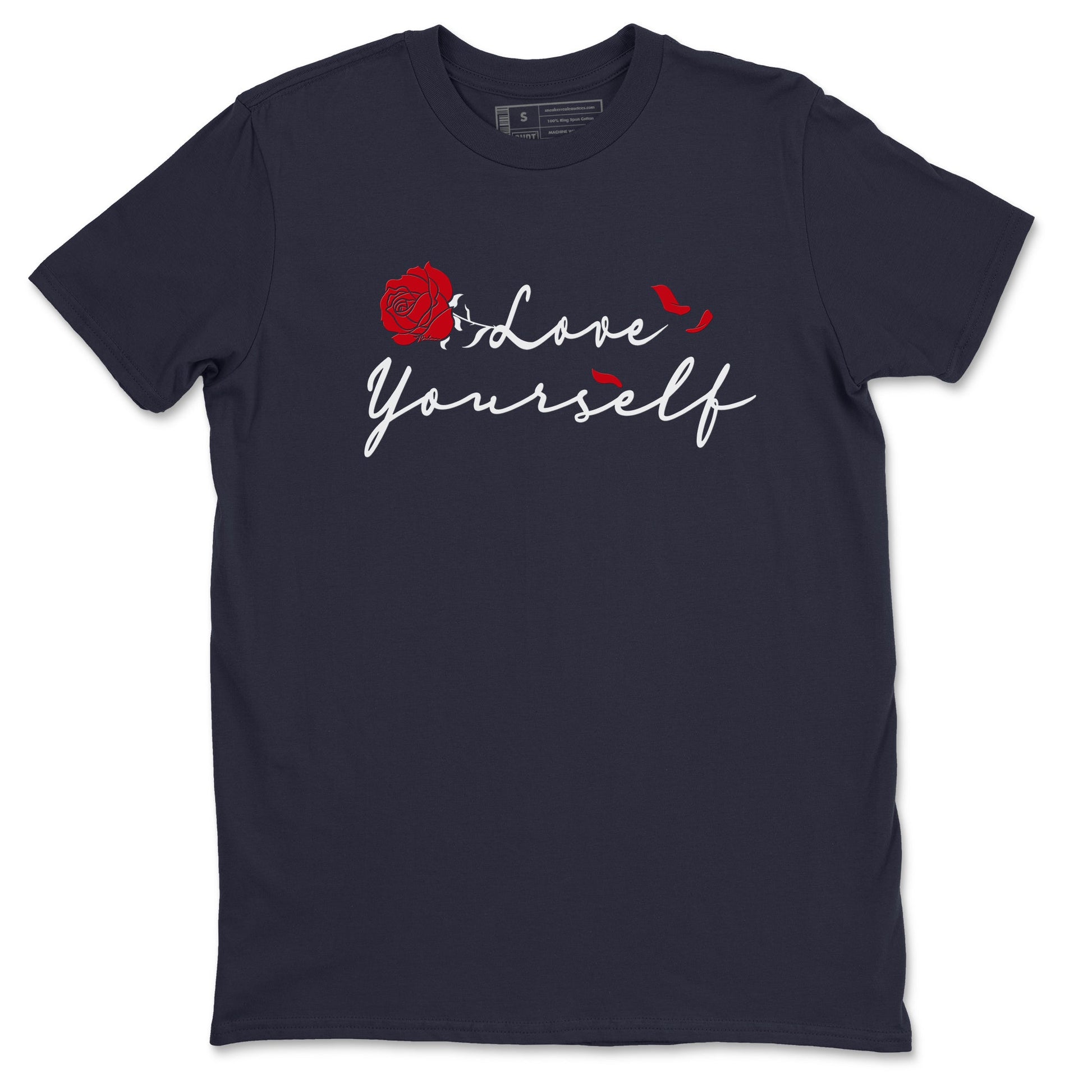 6s White And Midnight Navy shirts to match jordans Love Yourself sneaker match tees Air Jordan 6 White And Midnight Navy SNRT Sneaker Release Tees unisex cotton Navy 2 crew neck shirts