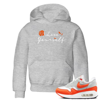 Air Max 1 OG '86 'Summit White and Cosmic Clay shirts to match jordans Love Yourself sneaker match tees Air Max 1 Cosmic Clay match shoes to clothes SNRT Sneaker Tees Youth Baby Heather Grey 1 tee