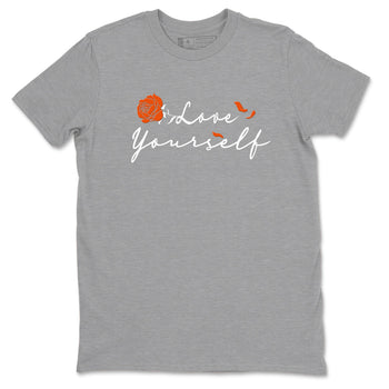 Air Max 1 OG '86 'Summit White and Cosmic Clay shirts to match jordans Love Yourself sneaker match tees Air Max 1 Cosmic Clay match shoes to clothes SNRT Sneaker Tees unisex cotton Heather Grey 2 shirts