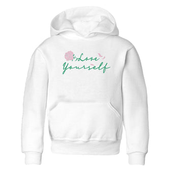 Dunk Low Medium Soft Pink Malachite shirt to match jordans Love Yourself sneaker tees Dunk Medium Soft Pink Malachite SNRT sneaker release tees baby toddler White 2 cotton Shirt