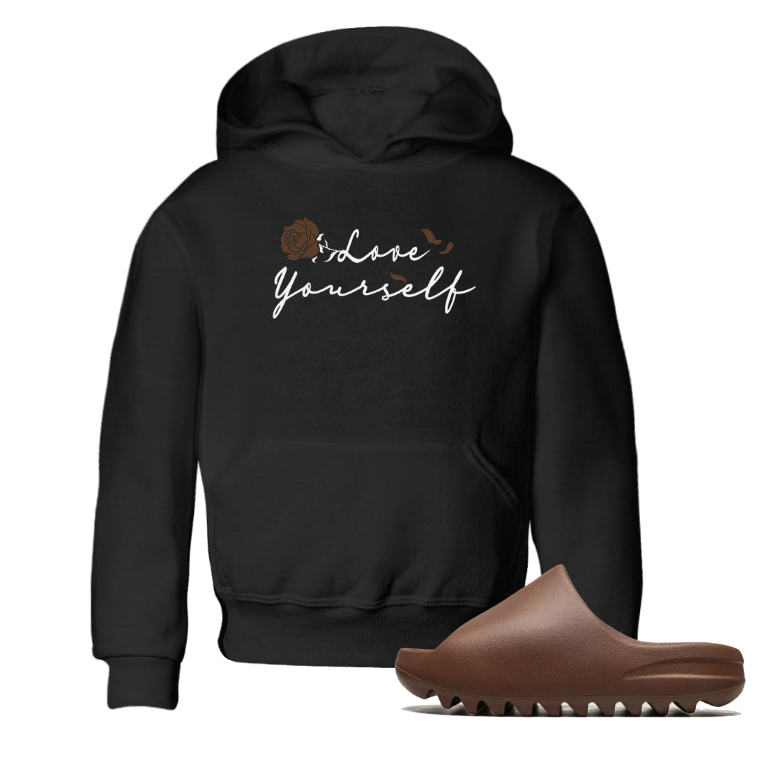 Yeezy Slide Flax shirts to match jordans Love Yourself sneaker match tees Yeezy Slide Flax SNRT Sneaker Tees streetwear brand Baby and Youth Black 1 cotton tee