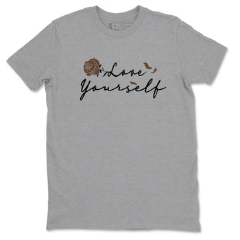 Yeezy Slide Flax shirts to match jordans Love Yourself sneaker match tees Yeezy Slide Flax SNRT Sneaker Tees streetwear brand Heather Grey 2 unisex cotton tee