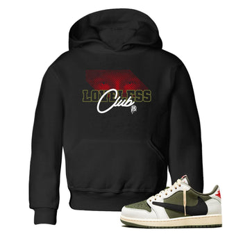 1s Travis Scott Medium Olive shirts to match jordans Loveless Club sneaker match tees Air Jordan 1 Travis Scott Medium Olive SNRT Sneaker Tees streetwear brand Baby and Youth Black 1 cotton tee