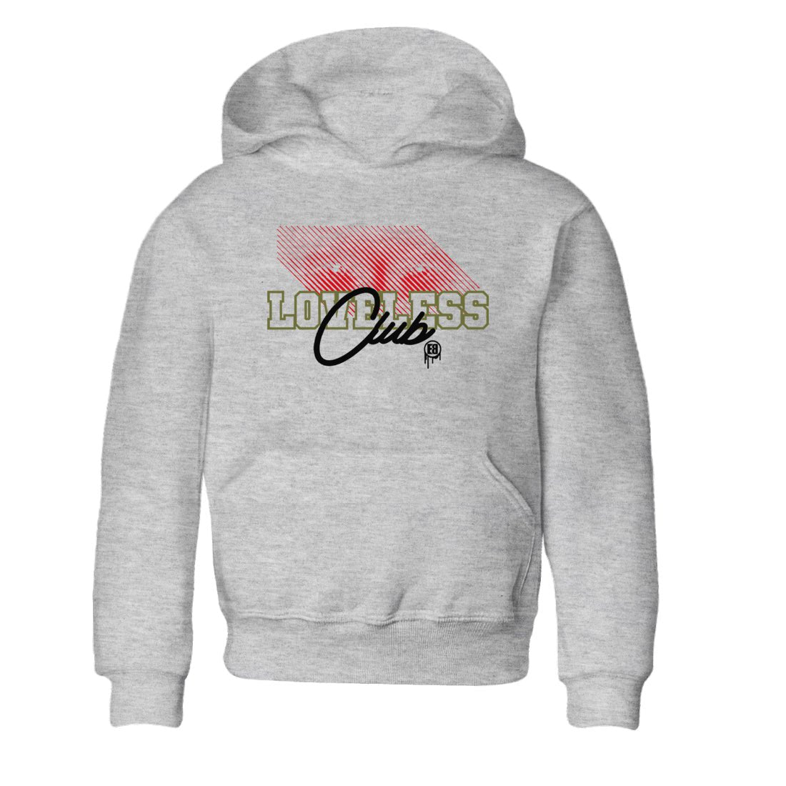 1s Travis Scott Medium Olive shirts to match jordans Loveless Club sneaker match tees Air Jordan 1 Travis Scott Medium Olive SNRT Sneaker Tees streetwear brand Baby and Youth Heather Grey 2 cotton tee