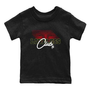 1s Travis Scott Medium Olive shirts to match jordans Loveless Club sneaker match tees Air Jordan 1 Travis Scott Medium Olive SNRT Sneaker Tees streetwear brand Baby and Youth Black 2 cotton tee