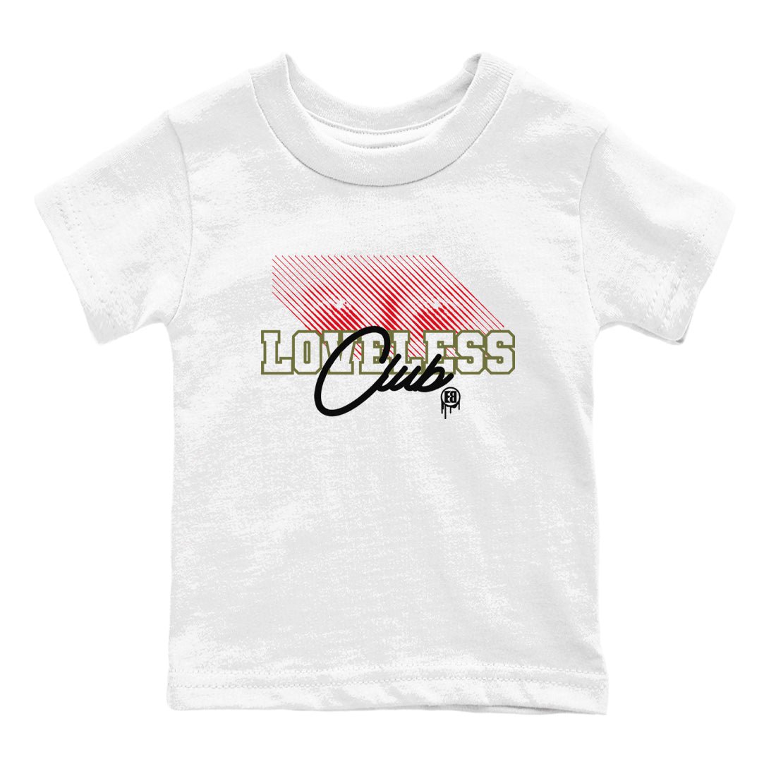1s Travis Scott Medium Olive shirts to match jordans Loveless Club sneaker match tees Air Jordan 1 Travis Scott Medium Olive SNRT Sneaker Tees streetwear brand Baby and Youth White 2 cotton tee