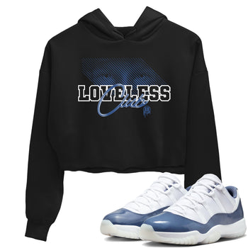 AJ11 Diffused Blue shirts to match jordans Loveless Club sneaker match tees Air Jordan 11 Diffused Blue SNRT Sneaker Tees streetwear brand Black 1 crop tee
