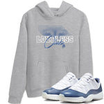 AJ11 Diffused Blue shirts to match jordans Loveless Club sneaker match tees Air Jordan 11 Diffused Blue SNRT Sneaker Tees streetwear brand Heather Grey 1 unisex cotton tee