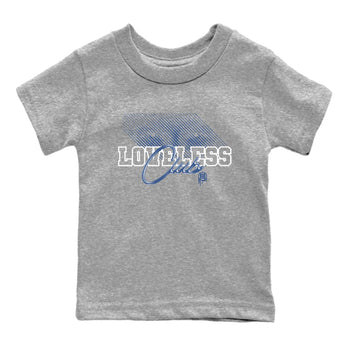 AJ11 Diffused Blue shirts to match jordans Loveless Club sneaker match tees Air Jordan 11 Diffused Blue SNRT Sneaker Tees streetwear brand Baby and Youth Heather Grey 2 cotton tee