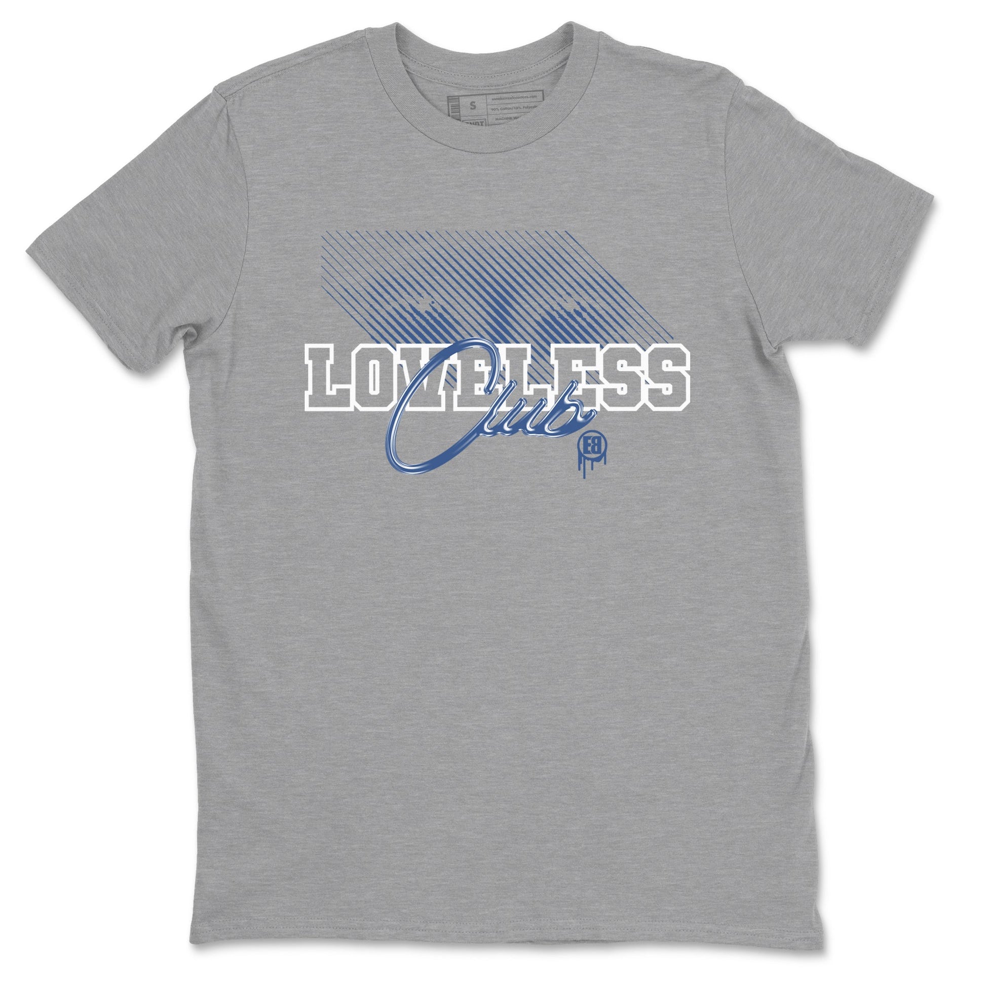 AJ11 Diffused Blue shirts to match jordans Loveless Club sneaker match tees Air Jordan 11 Diffused Blue SNRT Sneaker Tees streetwear brand Heather Grey 2 unisex cotton tee