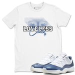 AJ11 Diffused Blue shirts to match jordans Loveless Club sneaker match tees Air Jordan 11 Diffused Blue SNRT Sneaker Tees streetwear brand White 1 unisex cotton tee