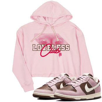 Dunk Cacao Wow And Pink Foam shirts to match jordans Loveless Club sneaker match tees Dunk Cacao Wow And Pink Foam SNRT Sneaker Tees streetwear brand Pink 1 crop tee