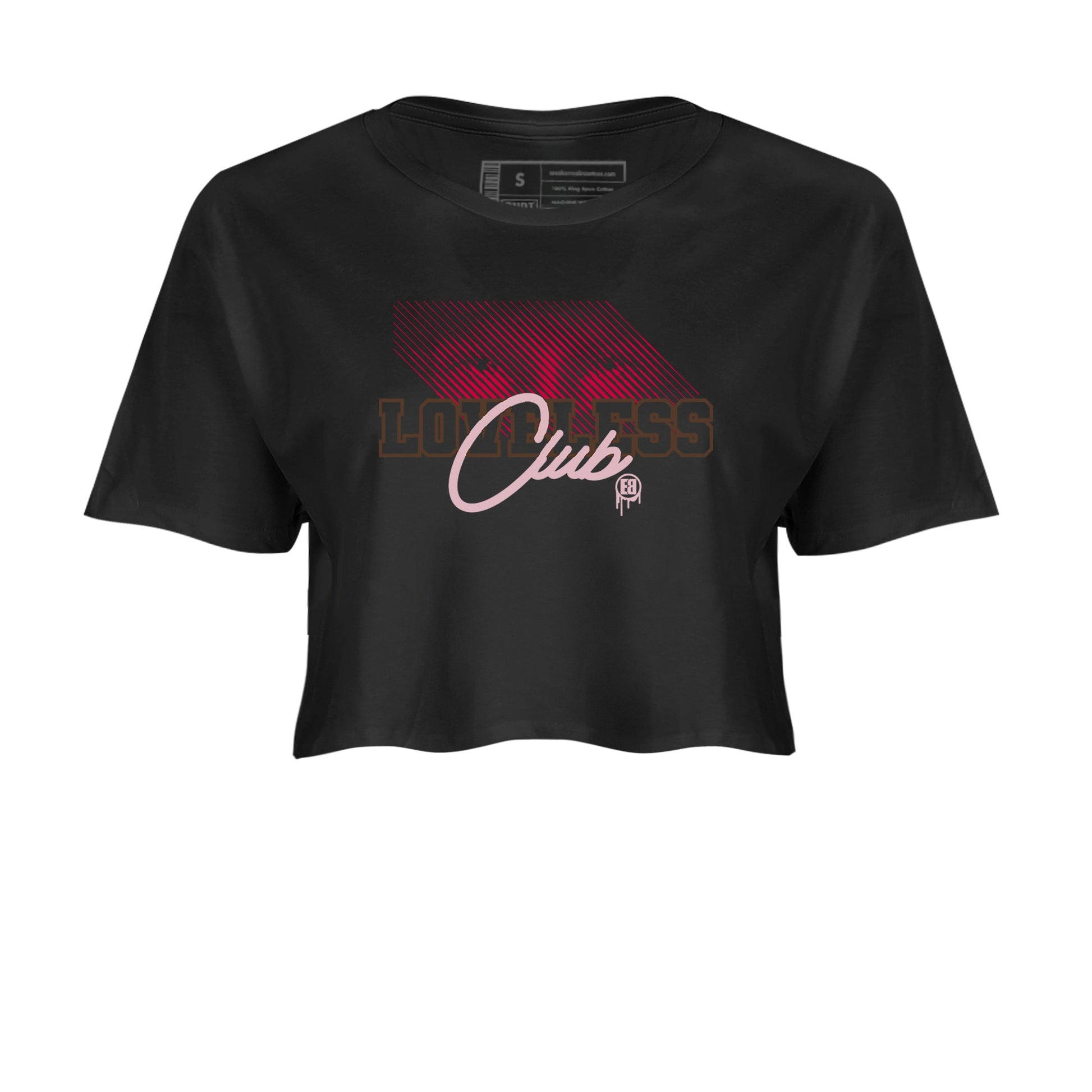 Dunk Cacao Wow And Pink Foam shirts to match jordans Loveless Club sneaker match tees Dunk Cacao Wow And Pink Foam SNRT Sneaker Tees streetwear brand Black 2 crop tee
