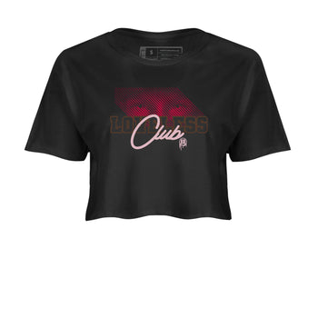 Dunk Cacao Wow And Pink Foam shirts to match jordans Loveless Club sneaker match tees Dunk Cacao Wow And Pink Foam SNRT Sneaker Tees streetwear brand Black 2 crop tee