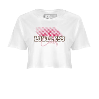 Dunk Cacao Wow And Pink Foam shirts to match jordans Loveless Club sneaker match tees Dunk Cacao Wow And Pink Foam SNRT Sneaker Tees streetwear brand White 2 crop tee
