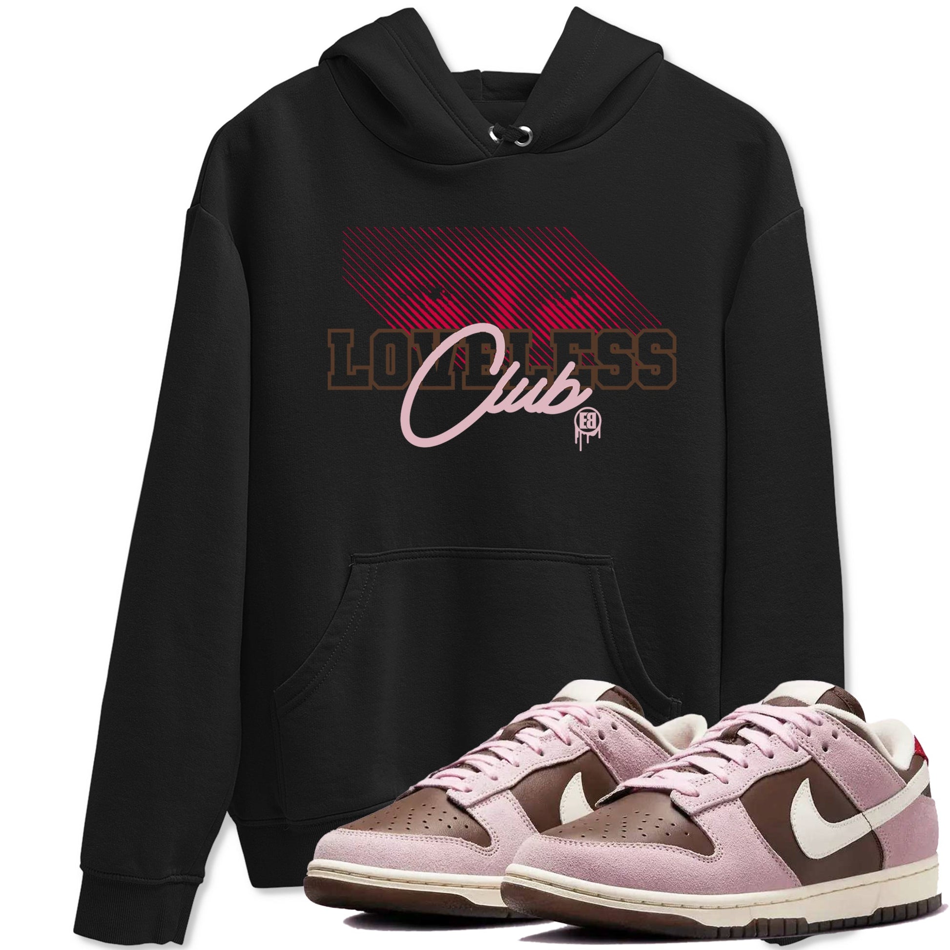 Dunk Cacao Wow And Pink Foam shirts to match jordans Loveless Club sneaker match tees Dunk Cacao Wow And Pink Foam SNRT Sneaker Tees streetwear brand Black 1 unisex cotton tee