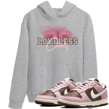 Dunk Cacao Wow And Pink Foam shirts to match jordans Loveless Club sneaker match tees Dunk Cacao Wow And Pink Foam SNRT Sneaker Tees streetwear brand Heather Grey 1 unisex cotton tee