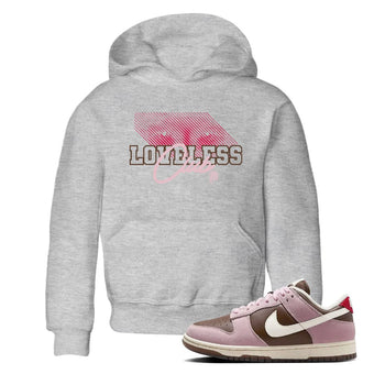Dunk Cacao Wow And Pink Foam shirts to match jordans Loveless Club sneaker match tees Dunk Cacao Wow And Pink Foam SNRT Sneaker Tees streetwear brand Baby and Youth Heather Grey 1 cotton tee