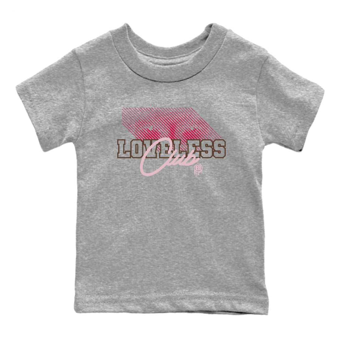 Dunk Cacao Wow And Pink Foam shirts to match jordans Loveless Club sneaker match tees Dunk Cacao Wow And Pink Foam SNRT Sneaker Tees streetwear brand Baby and Youth Heather Grey 2 cotton tee