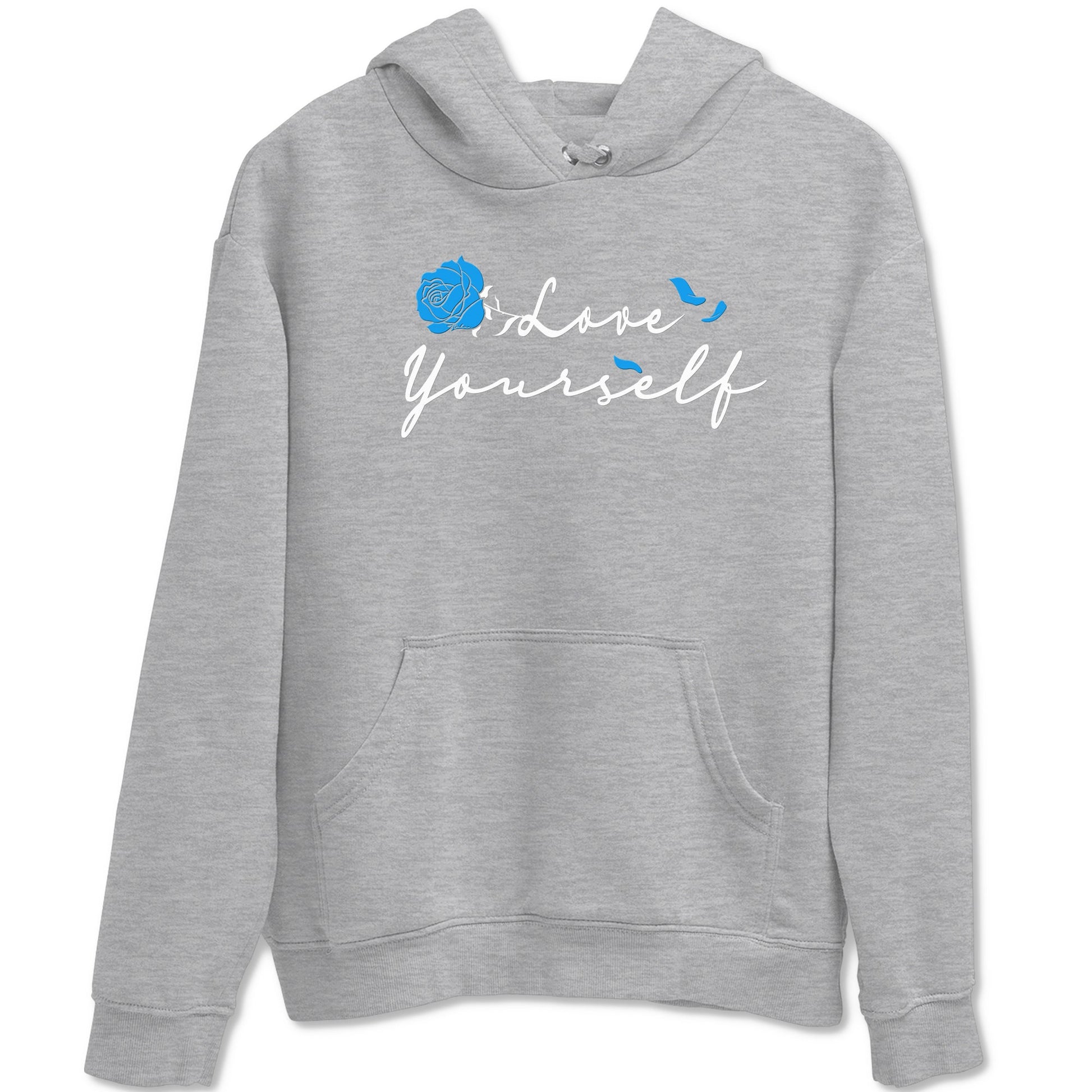 AJ 4 Military Blue shirt to match jordans Love Yourself sneaker tees Air Jordan 4 Military Blue SNRT Sneaker Release Tees unisex cotton Heather Grey 2 crew neck shirt