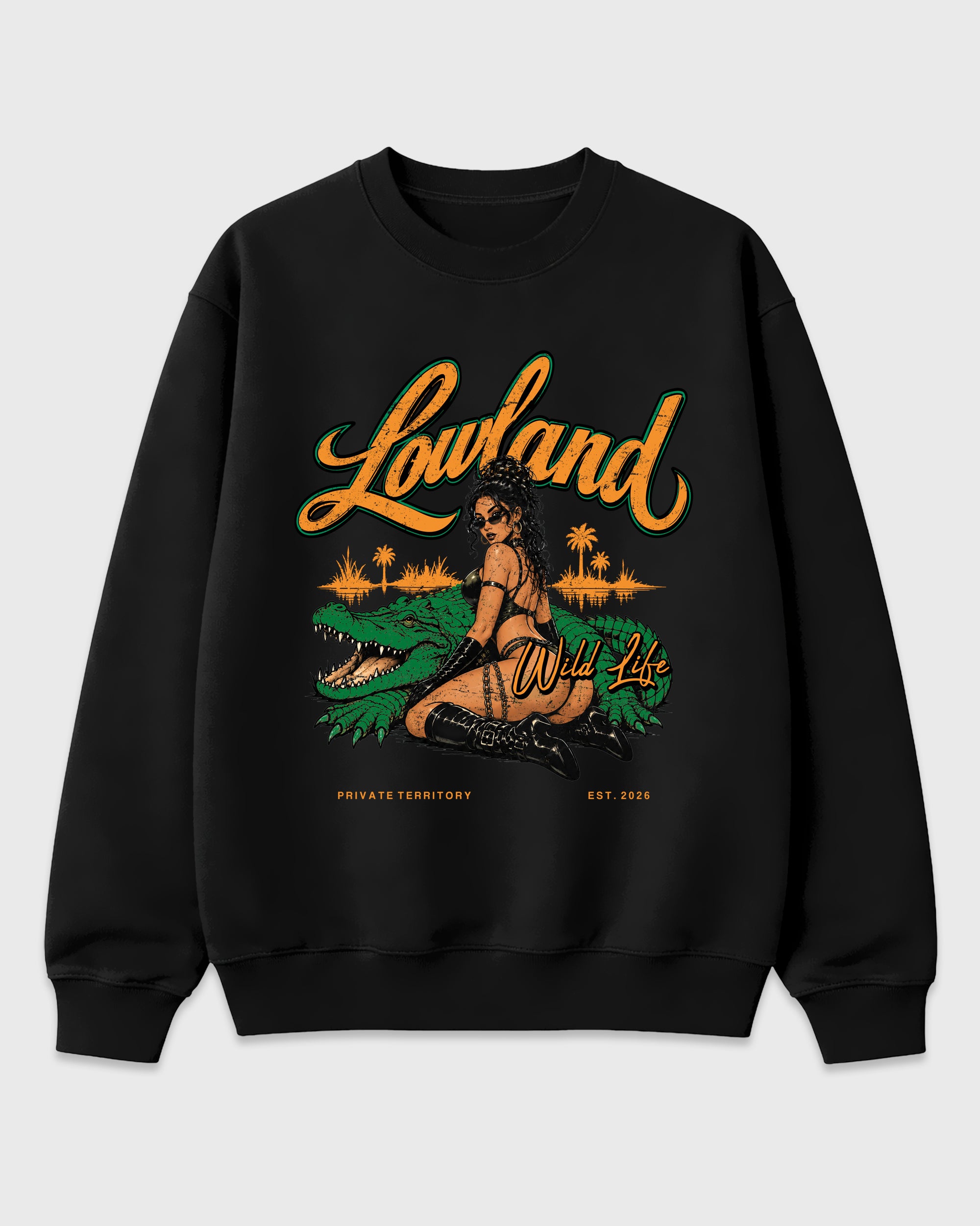 Lowland Air Jordan 11 Green Screen Matching Graphic Sweatshirt