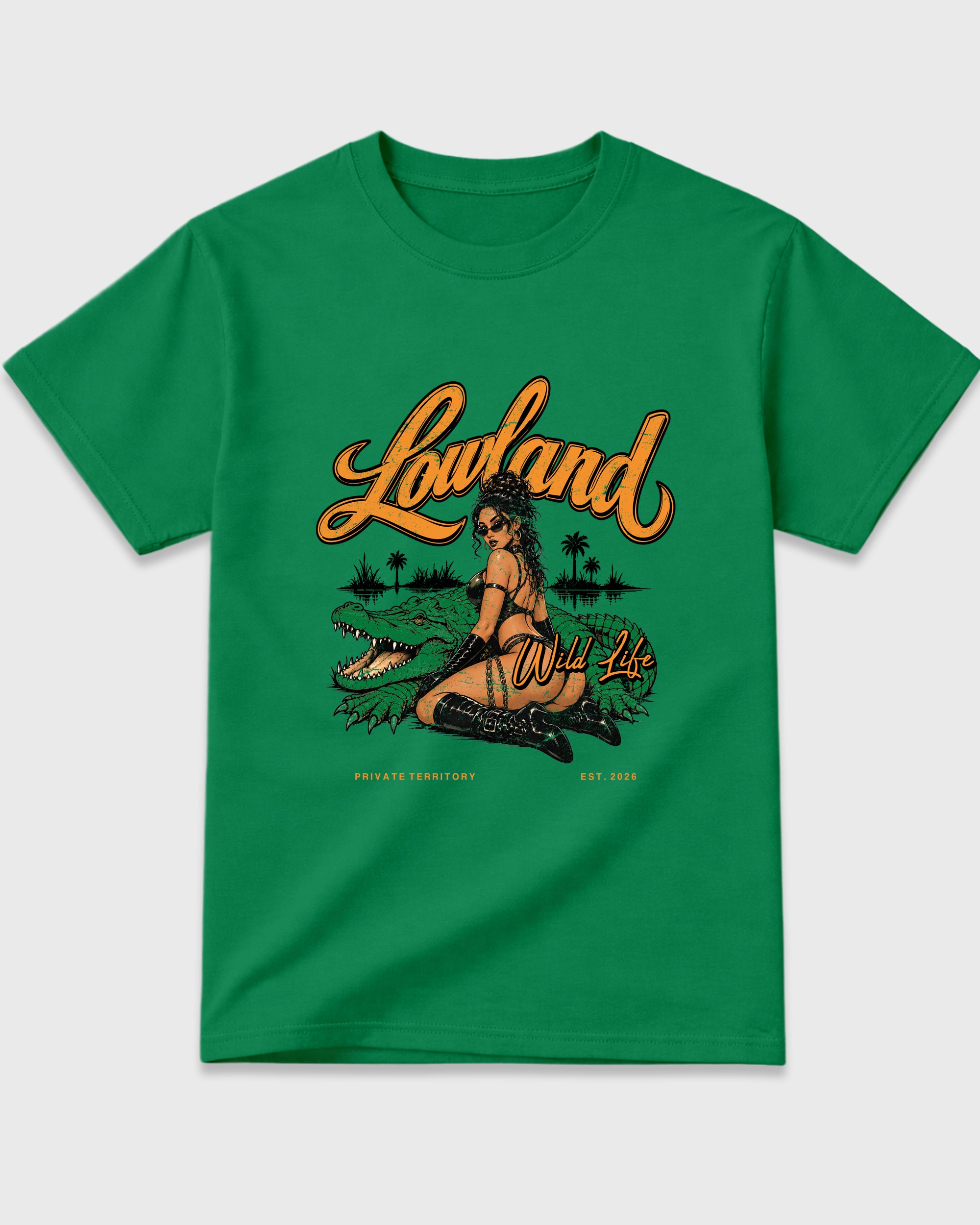 Lowland Air Jordan 11 Green Screen Matching Graphic Tee
