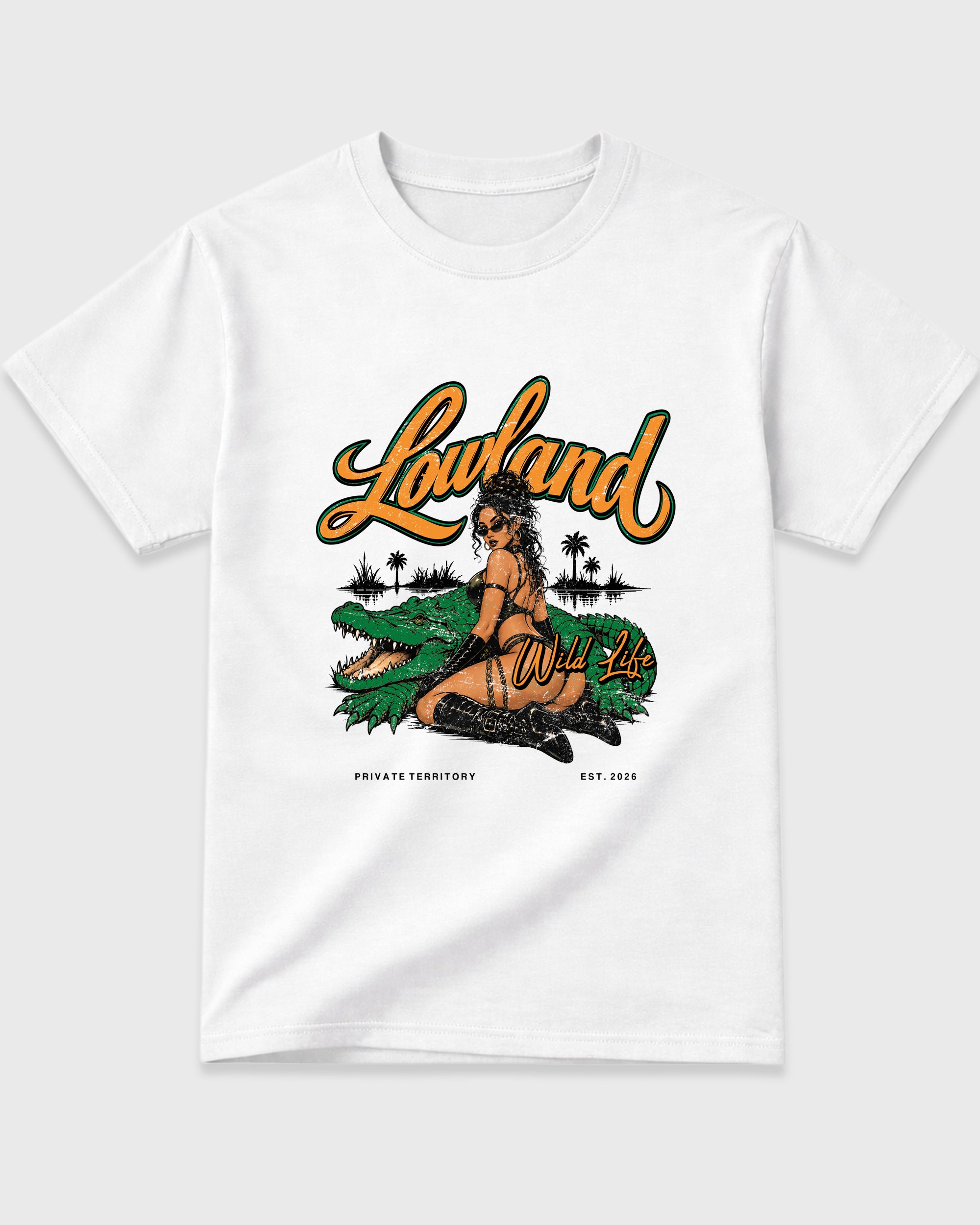 Lowland Air Jordan 11 Green Screen Matching Graphic Tee