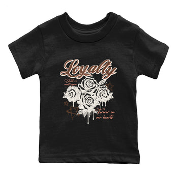 Sneaker match tees – Sneaker Tees To Match Air Jordan 1 Baroque Brown Shoes – Loyalty Kids T-Shirt Black 2