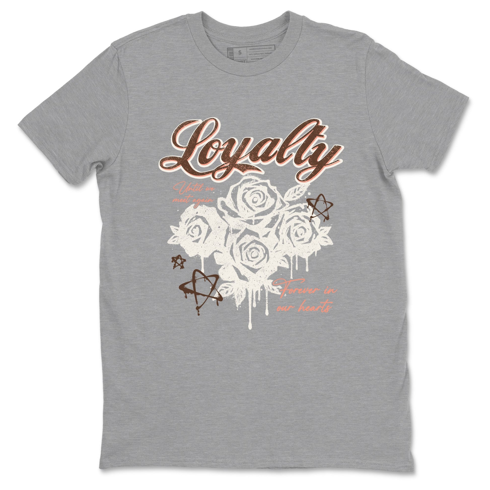 Sneaker match tees – Sneaker Tees To Match Air Jordan 1 Baroque Brown Shoes – Loyalty Tee Heather Grey 2