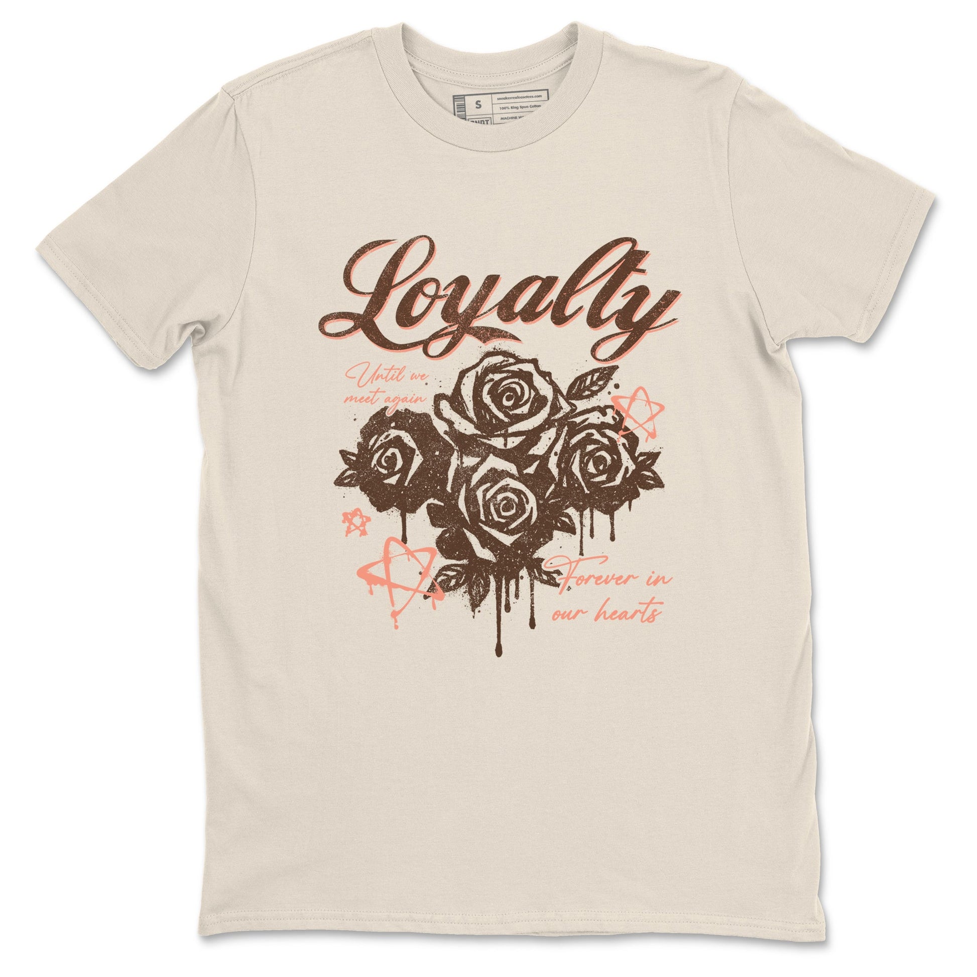 Sneaker match tees – Sneaker Tees To Match Air Jordan 1 Baroque Brown Shoes – Loyalty Tee Natural 2