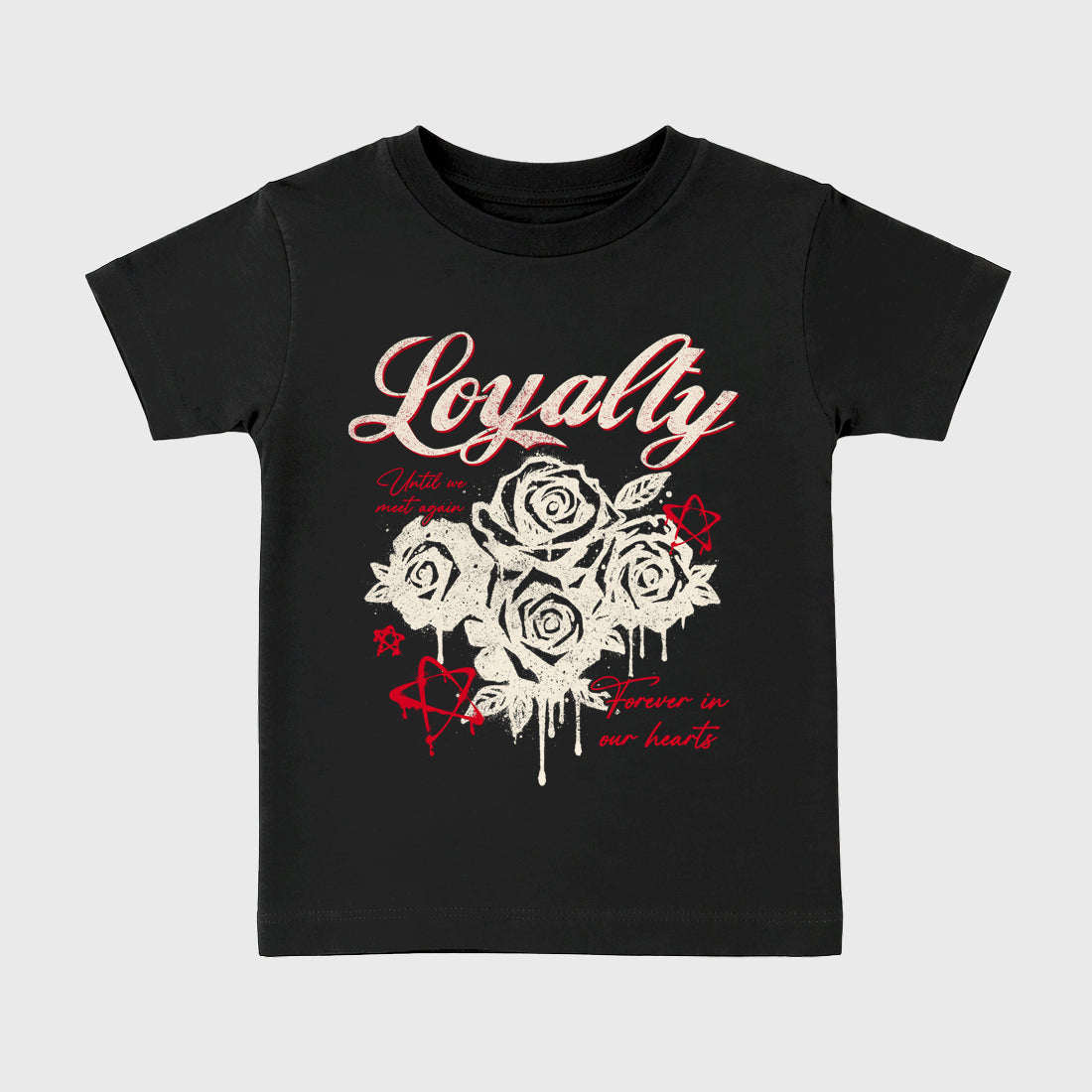 Sneaker match tees – Sneaker Tees To Match Air Jordan 1 Flight Club Shoes – Loyalty Kids T-Shirt Black 2