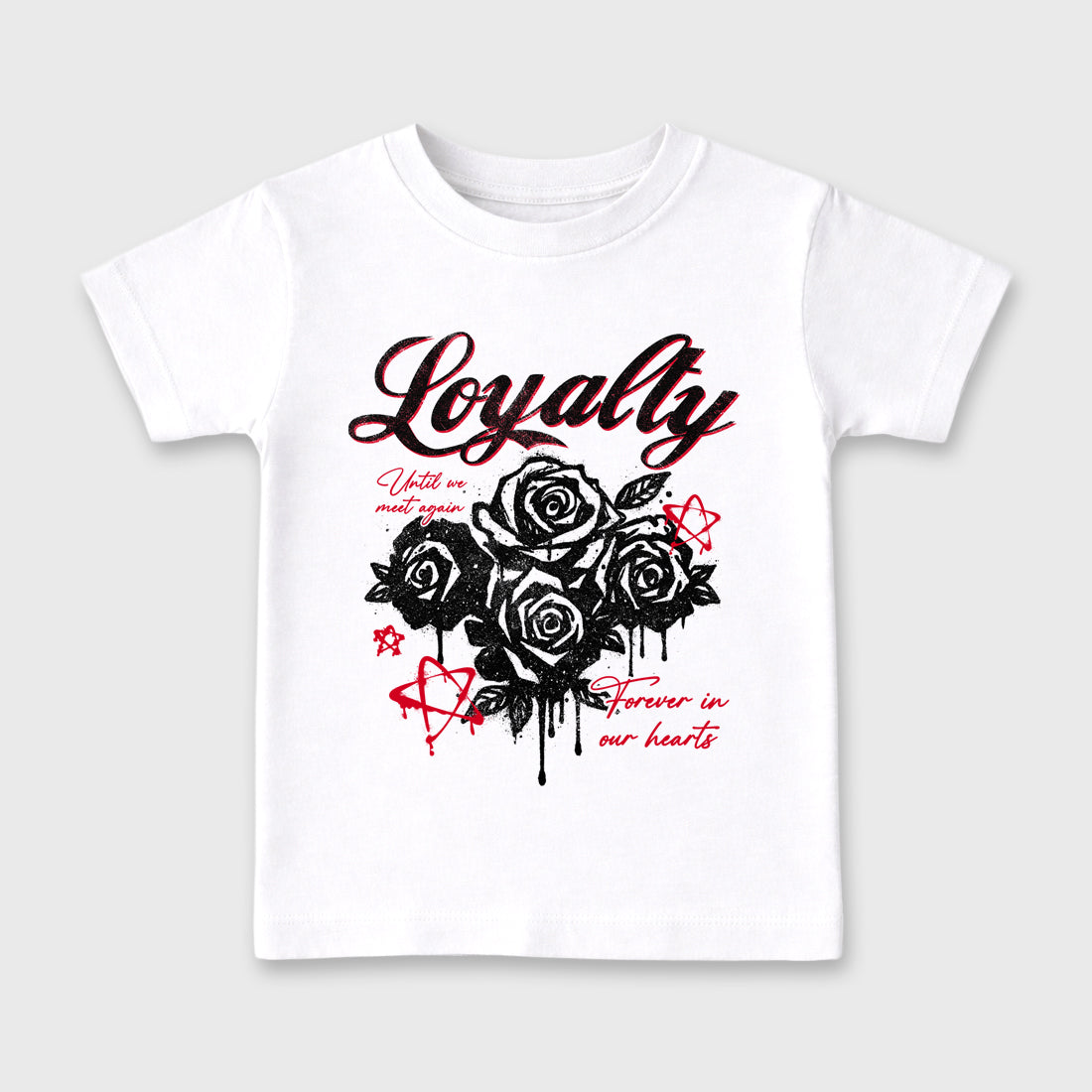 Sneaker match tees – Sneaker Tees To Match Air Jordan 1 Flight Club Shoes – Loyalty Kids T-Shirt White 2