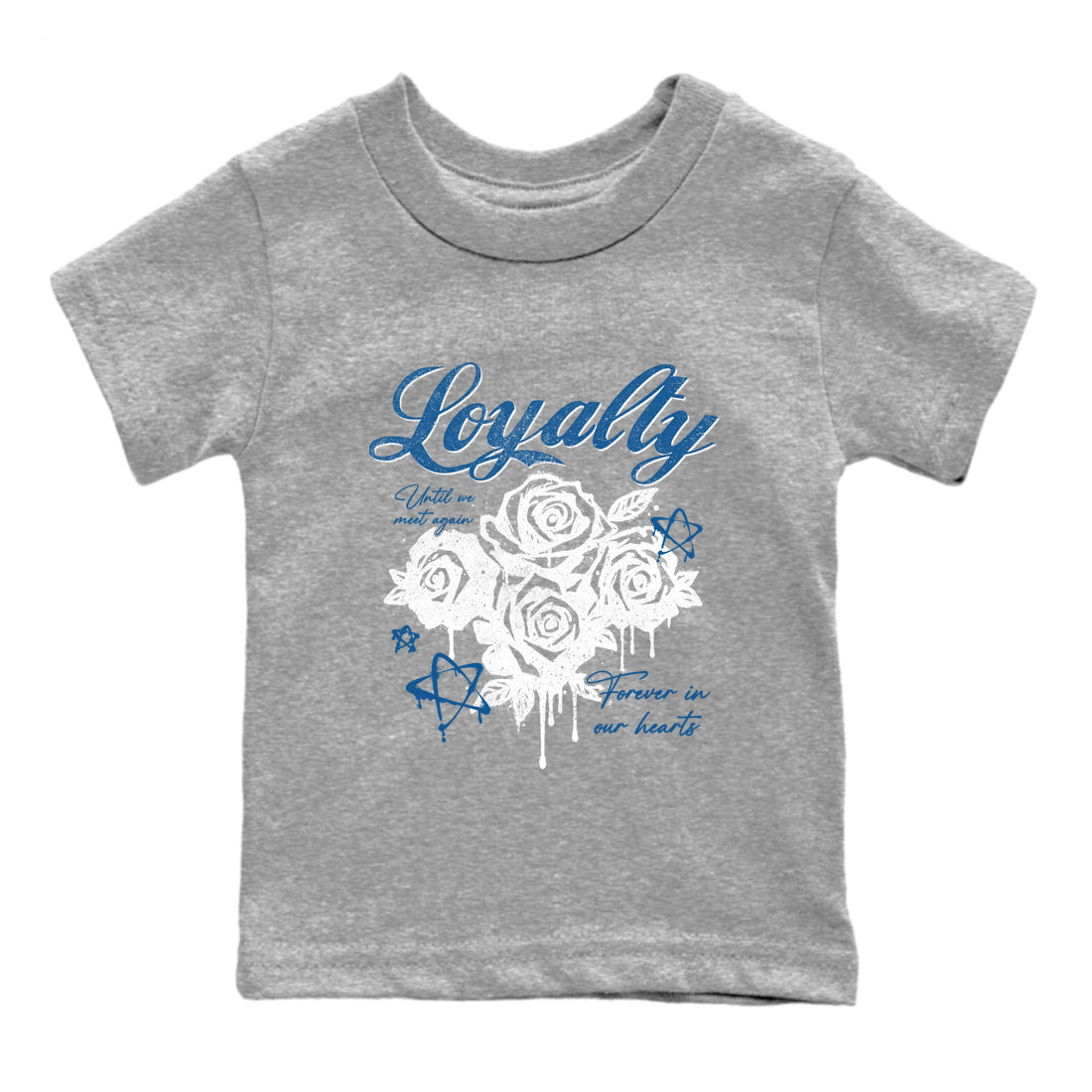 Sneaker Threads – Sneaker Threads To Match Air Jordan 1 Travis Scott Fragment Shoes – Loyalty Kids T-Shirt Heather Grey 2