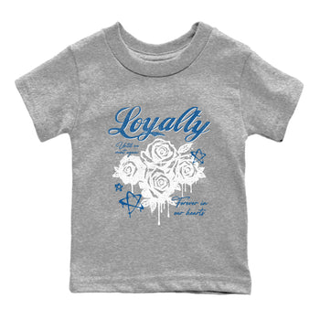 Sneaker Threads – Sneaker Threads To Match Air Jordan 1 Travis Scott Fragment Shoes – Loyalty Kids T-Shirt Heather Grey 2