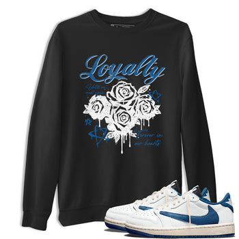 Sneaker Threads – Sneaker Threads To Match Air Jordan 1 Travis Scott Fragment Shoes – Loyalty Tee Black 1