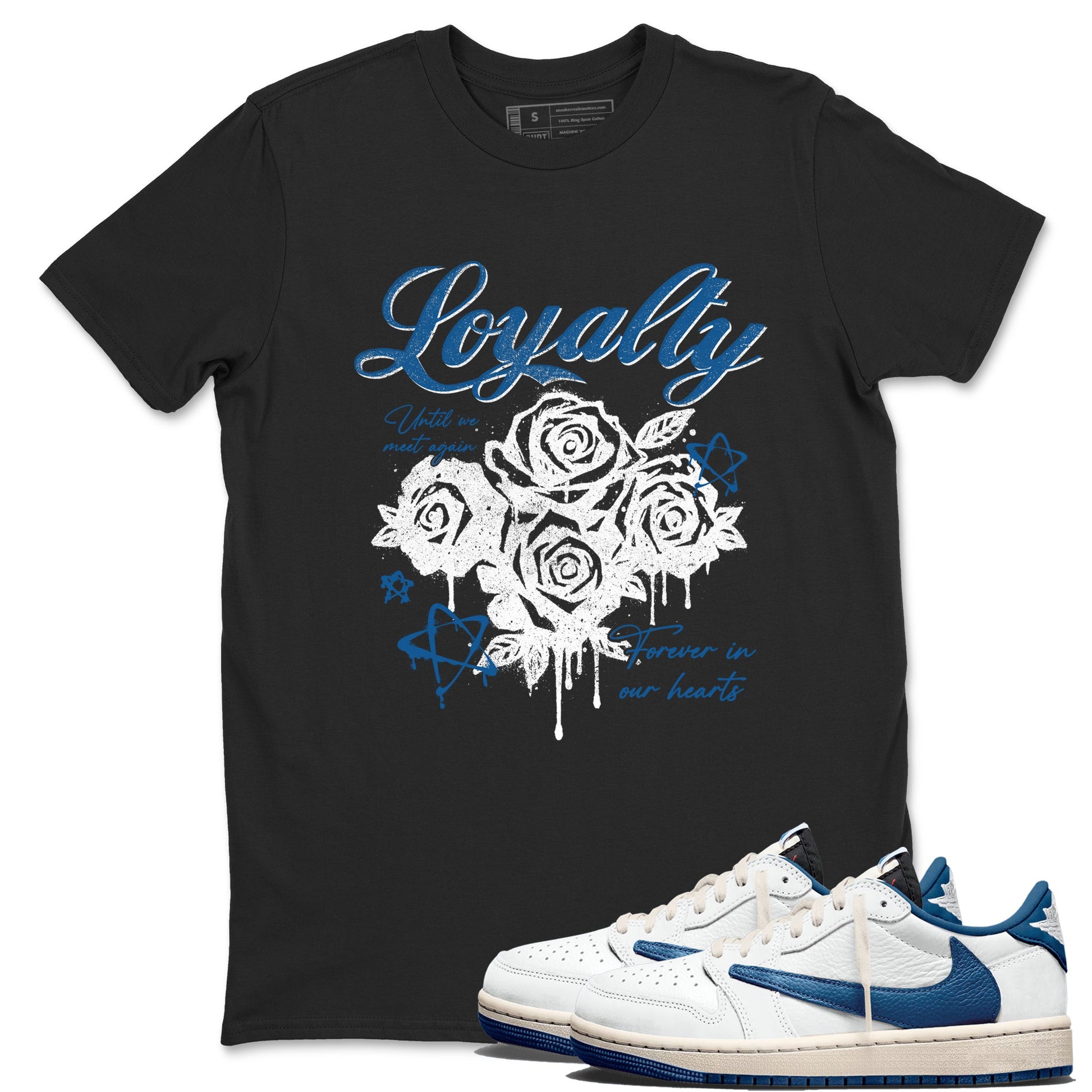 Sneaker Threads – Sneaker Threads To Match Air Jordan 1 Travis Scott Fragment Shoes – Loyalty Tee Black 1
