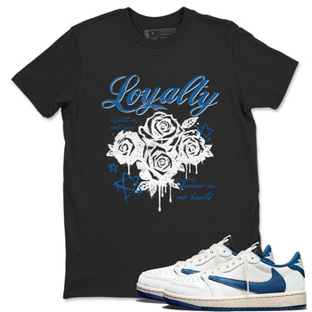 Sneaker Threads – Sneaker Threads To Match Air Jordan 1 Travis Scott Fragment Shoes – Loyalty Tee Black 1