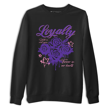 Sneaker match tees – Sneaker Tees To Match Air Jordan 11 Canyon Purple Shoes – Loyalty Tee Black 2