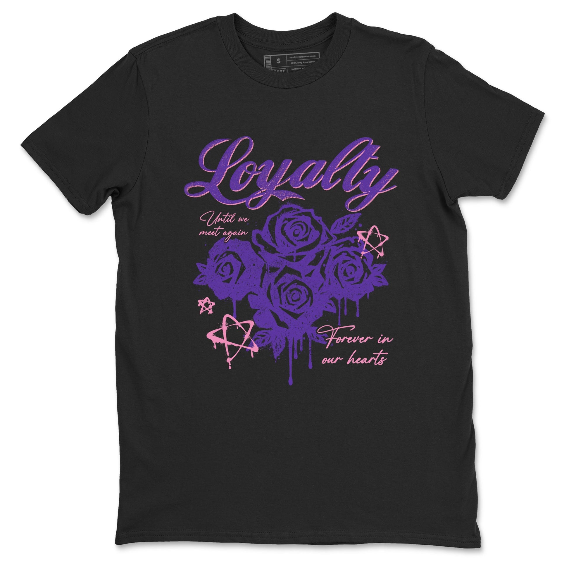 Sneaker match tees – Sneaker Tees To Match Air Jordan 11 Canyon Purple Shoes – Loyalty Tee Black 2