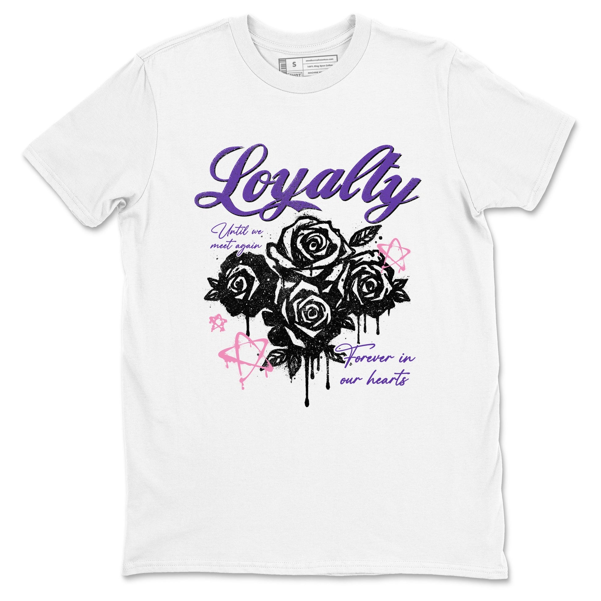 Sneaker match tees – Sneaker Tees To Match Air Jordan 11 Canyon Purple Shoes – Loyalty Tee White 2