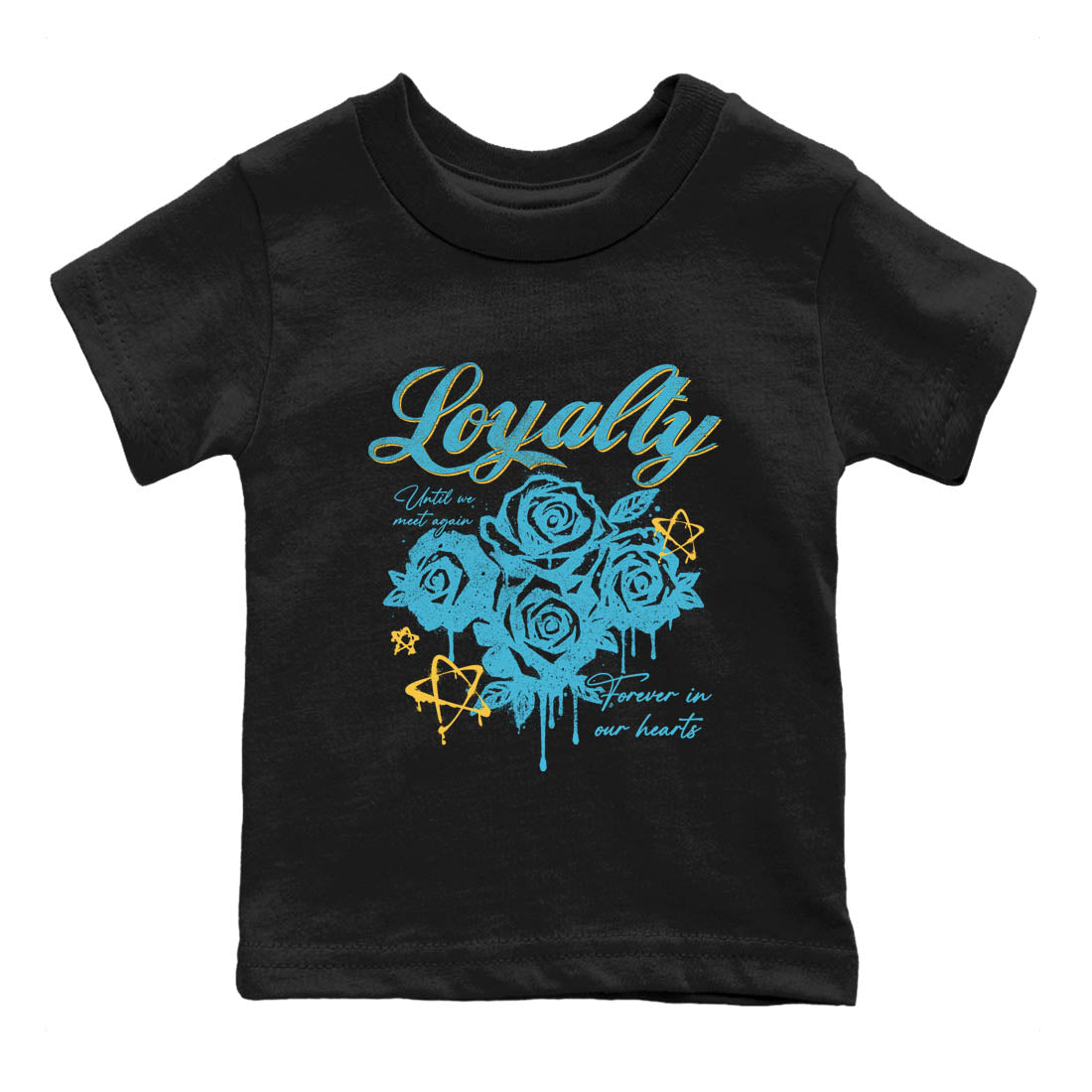 Sneaker Threads – Sneaker Tees To Match Air Jordan 11 Retro Gamma – Loyalty Youth Graphic Tee Black 2. Perfect for Jordan releases 2025 colorways.