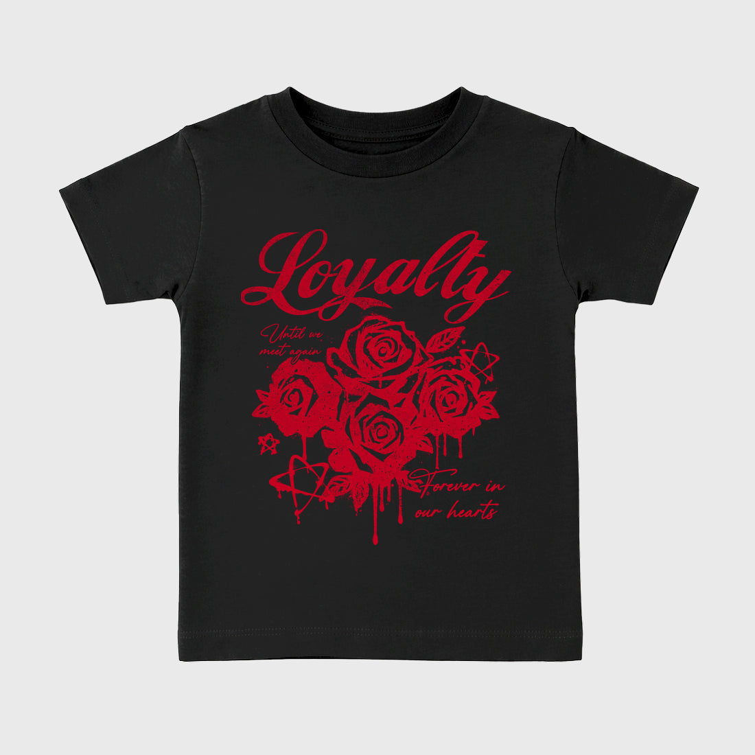Sneaker match tees – Sneaker Tees To Match Air Jordan 12 Bloodline Shoes – Loyalty Kids T-Shirt Black 2