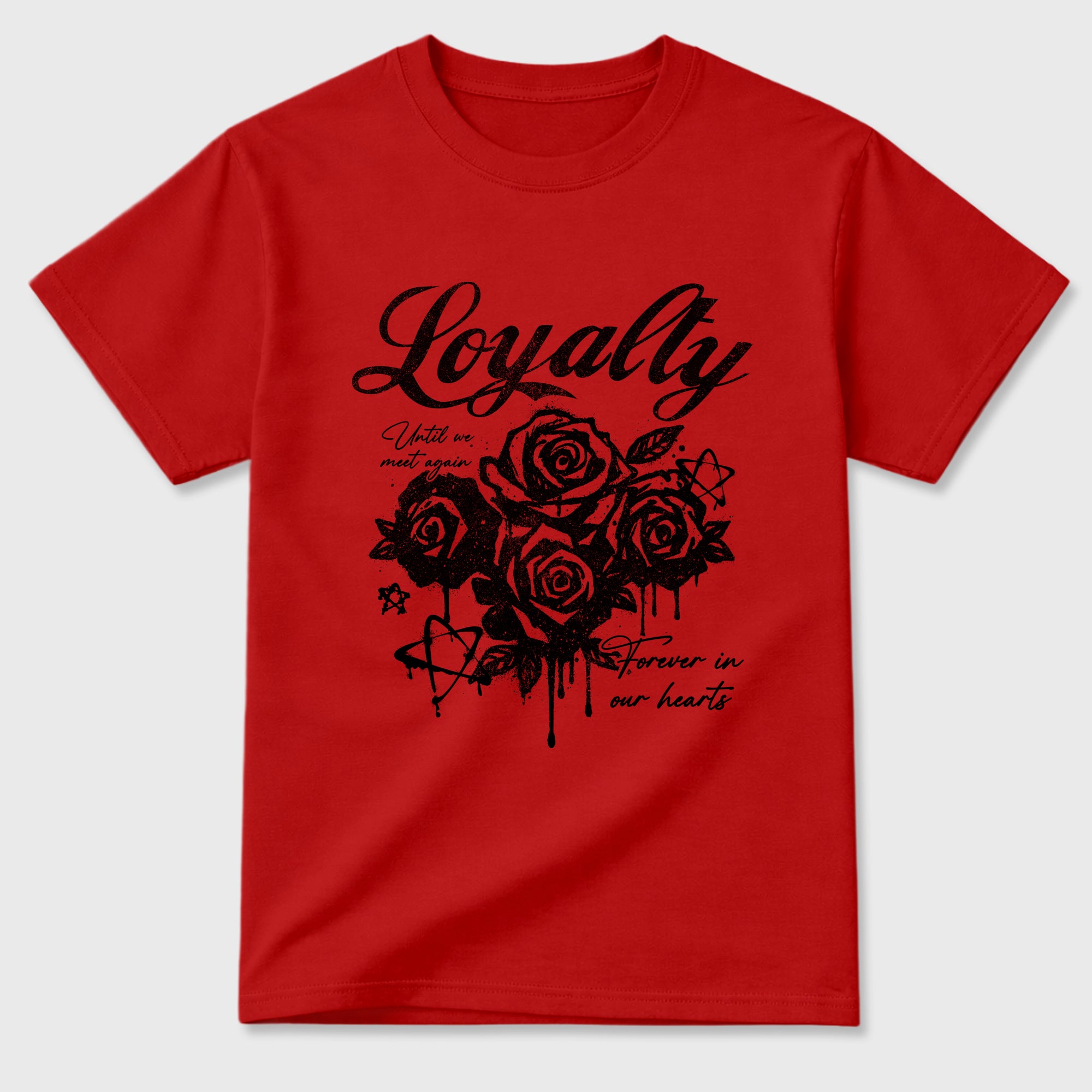 Sneaker match tees – Sneaker Tees To Match Air Jordan 12 Bloodline Shoes – Loyalty Tee Red 2