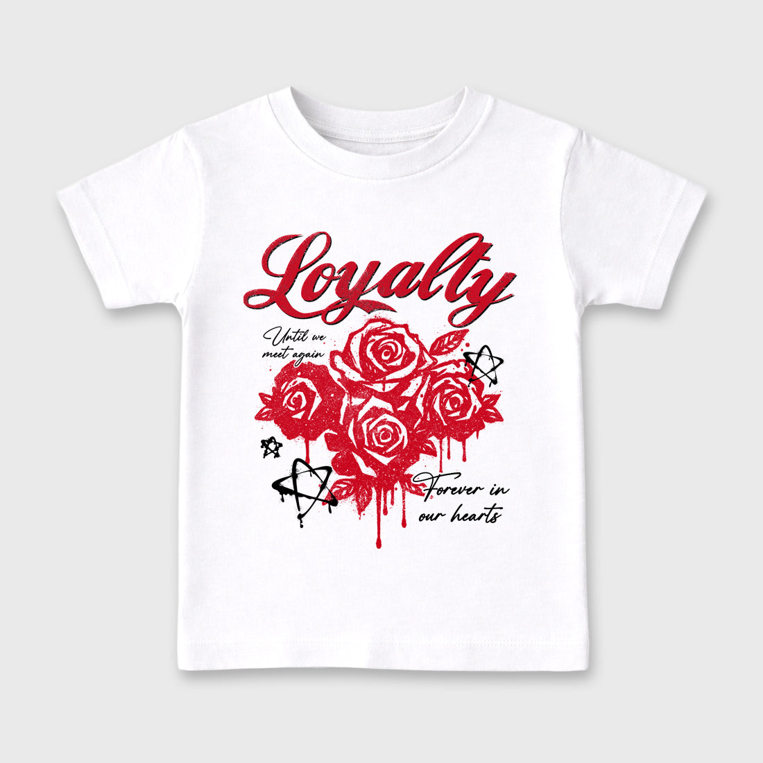 Sneaker match tees – Sneaker Tees To Match Air Jordan 13 University Red Shoes – Loyalty Kids T-Shirt White 2
